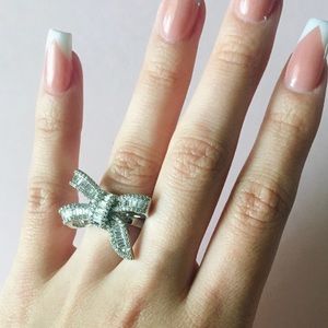 Sparkly Bow Ring